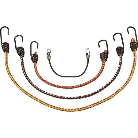 PROSOURCE Bungee Cord Set 6Pc Metal Hook FH64078